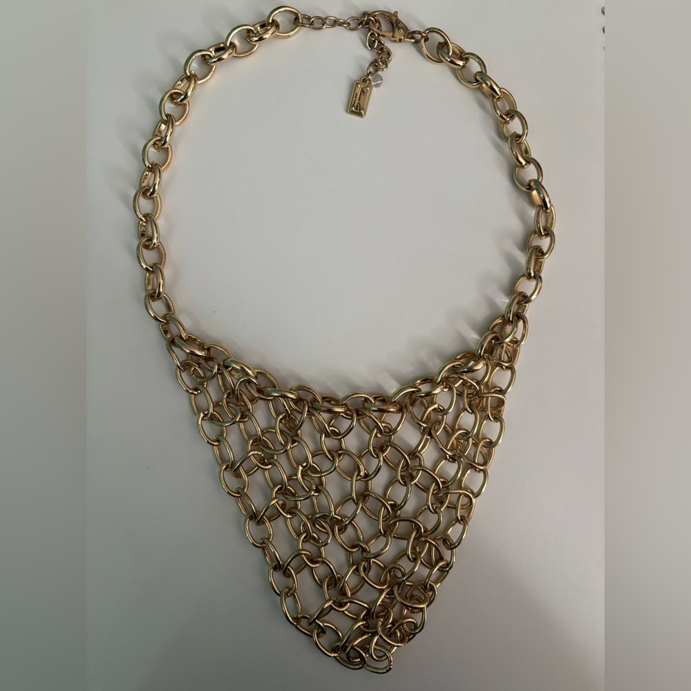Gold Chain Statement Necklace